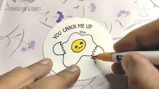 How to make cute Valentine drawing  | Valentine pun making | Adorable Valentine's Day Card DIY