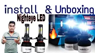 LED light review | Bike & Car TEST || Nighteye LED headlight Technical Ashwak