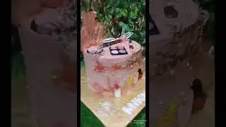 Makeup theme cake stacking and decoration
