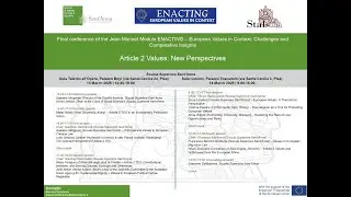 Article 2 Values: New Perspectives. Second Day
