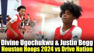 Divine Ugchuwku and Justin Begg Houston hoops 2024 vs Drive Nation Dean Gaso Houston Tip Off