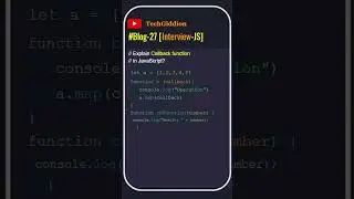 [Blog:27-Interview-JS] Explain callback functions in JavaScript ?#interviewquestions  #javascript