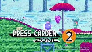 Sonic Mania: Whiteboard Blast Stage, No HUD, Omelette & Knuxobi Boss || Walkthrough (720p/60fps)