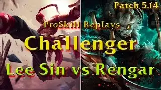 008 Nightblue3 as Lee Sin vs Rengar Top S5 Challenger Patch 5.14