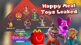 Утекла информация о линейке игрушек McDonald's по фильму &laquo;Марио: Галактика&raquo;! Бирдо, Луиджи-лягушк...