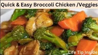 Broccoli with Chicken & Veggies /Quick and easy recipe 