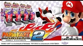 Mario Kart Arcade GP2! Racing Game Pac-Man Cup Track with Yoshi