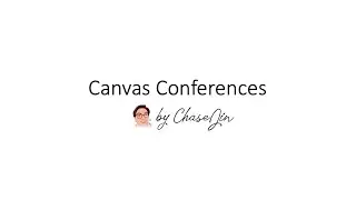 Canvas Conferences