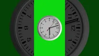 Realistic Clock Animation Green Screen | 3D Wall Clock Timer | Free Stock Footage #greenscreen