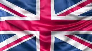 United Kingdom flying flag