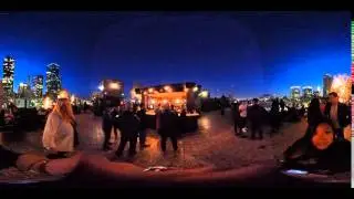 Perch Rooftop bar in LA in 360- perfect moment of sunset and dusk
