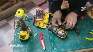 How to repair a cordless electric drill trigger. STDC-1800 repair.