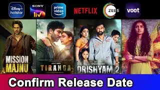 Mission Majnu OTT Release Date | Drishyam 2 OTT Release | Tiranga OTT Release Date | New Movies 2022