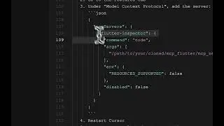 tutorial for flutter mcp server (v1)