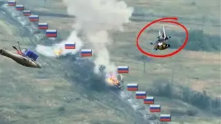 Russian Shocked! Ukrainian Forces Destroyed Russian Convoy Using HIMARS Rockets & FPV Drone