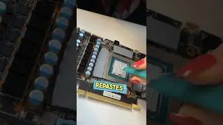 &bull;GPU Thermal Paste Replacement Hack&bull; #pcbuild #gpu #computerassembly