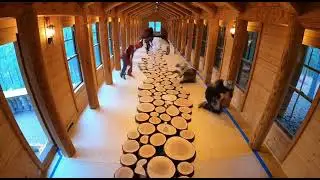 Rustic Living Room Epoxy Floor 🟫