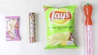 Learn Sizes from Small to Biggest  and Learn Colors With Lay's & Gems