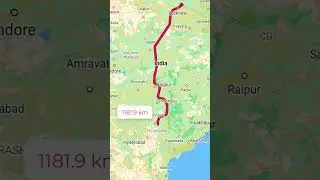 Distance between Lucknow to Chennai #imp #distancemeasurement #travel #panamacanal