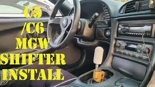 New MGW shifter for the C5Z!(How to install C5 / C6 Corvette MGW shifter)