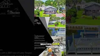 Palm Harbor Waterfront: Stunning Lake Tarpon Property! #shorts