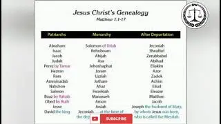 Genealogy Of Jesus by Methew | #jesuschrist #english #apologetics #christianity #holybible