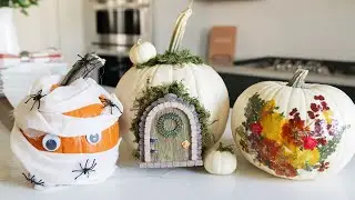 3 DIY No Carve Pumpkin Decorating Ideas for Halloween