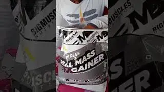 Real Mass Gainer Unboxing Shorts 🔥5kg#bodybuilding 💪#shorts #motivation #massgainer 💯