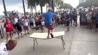 Bills Mafia shut down AIA in Fort Lauderdale to break a table