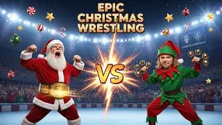Epic CHRISTMAS WRESTLING | Santa Kid vs Elf Kid in a Hilarious Showdown  | Epic WRESTLING Battle