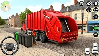 Realistic Garbage Truck Simulator 3D - City Road Trash Dumper Drive - Android Gameplay