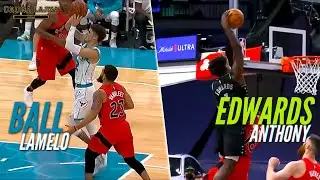 LaMelo Ball vs Anthony Edwards | Who will win ROOKIE OF THE YEAR 2021? /Goosebumps - Best Plays 2021