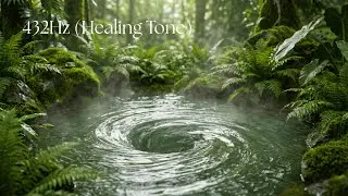 Forest Vortex Meditation 432Hz (Healing Tone) 🌊 | Remove Stress & Negativity (Nature Sounds)