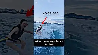 C&oacute;mo levantarte en la tabla sin caer (Principiantes) #surf #beginners #shorts #viral