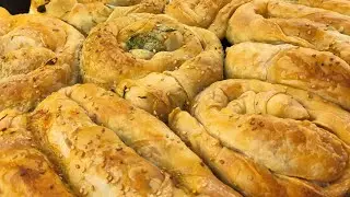 Spinach & Feta Cheese Rolled Burek