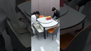 Part 495.Multifunctional dining table Stone slab dining table foldingdining table