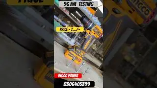 INGCO 96NM TORQUE TEST #shorts #shortsviral #shortsfeed #trending #ingco #tools #impactwrench #diy