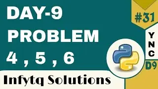 InfyTQ Programming Fundamentals Using Python | Day 9 Practice Problems