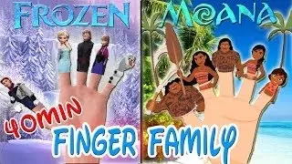 Disney's Moana VS Frozen Elsa Finger Family Song - Moana Daddy Finger - Elsa Daddy Finger Collection
