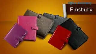 Filo Finsbury Organiser Black zipped internal pocket and pen loop 025302-OfficeStationery.co.uk