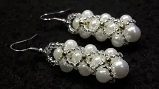 Hermosos Aros de Perlas y Chaquiras...Clase #57!!!
