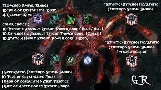 GW2 All Colors Spinal Blades with infusion Crafting Guide
