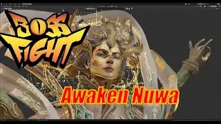 Boss Fight Top100 myth art | AwakenNuwa  ( Break Down ) #BossFight #3D #Challenge ​⁠@pwnisher