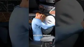 Как работают подушки безопасности 😱