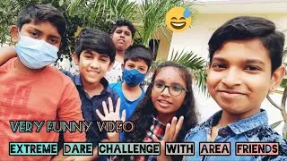 Extreme DARE challenge with Area friends 😅 || In tamil  || facts ulagam