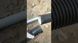 Dwc pipe line road crossing 🚸 How to Dwc pipe line road crossing #plumbingservice #pipe #pipelinin