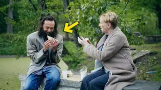 Billionaire pretends to be homeless in New York and changes a man's life.