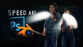 &bull; Stranger Things #1 | Speed Art (Blender & Photoshop)