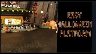 Quick and Easy Halloween Mini Village Display Platform [Tutorial]