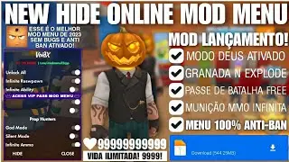 [😈APEL&Atilde;O!!!] 😋HIDE ONLINE MOD MENU| PASSE ATIVADO/ MODO GOD/ ESP BOX/AMMO 999|💥100% ANTI-BAN V4.9.10